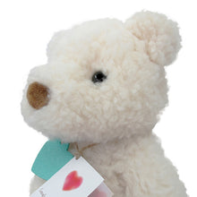 画像をギャラリービューアに読み込む, ラブリーフワリーベア Mサイズ ブラウン・ホワイト