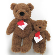 画像をギャラリービューアに読み込む, ラブリーフワリーベア Mサイズ ブラウン・ホワイト
